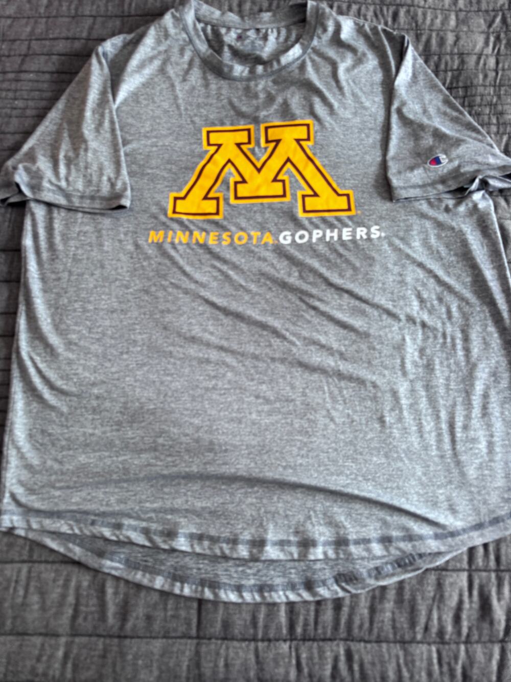 Champion Minnesota Golden Gophers Grey Logo Shirt Men's XL